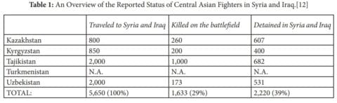 The Fate of Central Asian Fighters in Syria