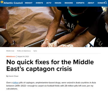 Captagon: Regime-Held Syria Remains Top Producer