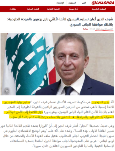 Lebanon humanitarian aid