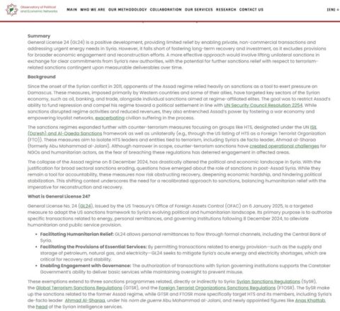 Sanctions Reform in Syria