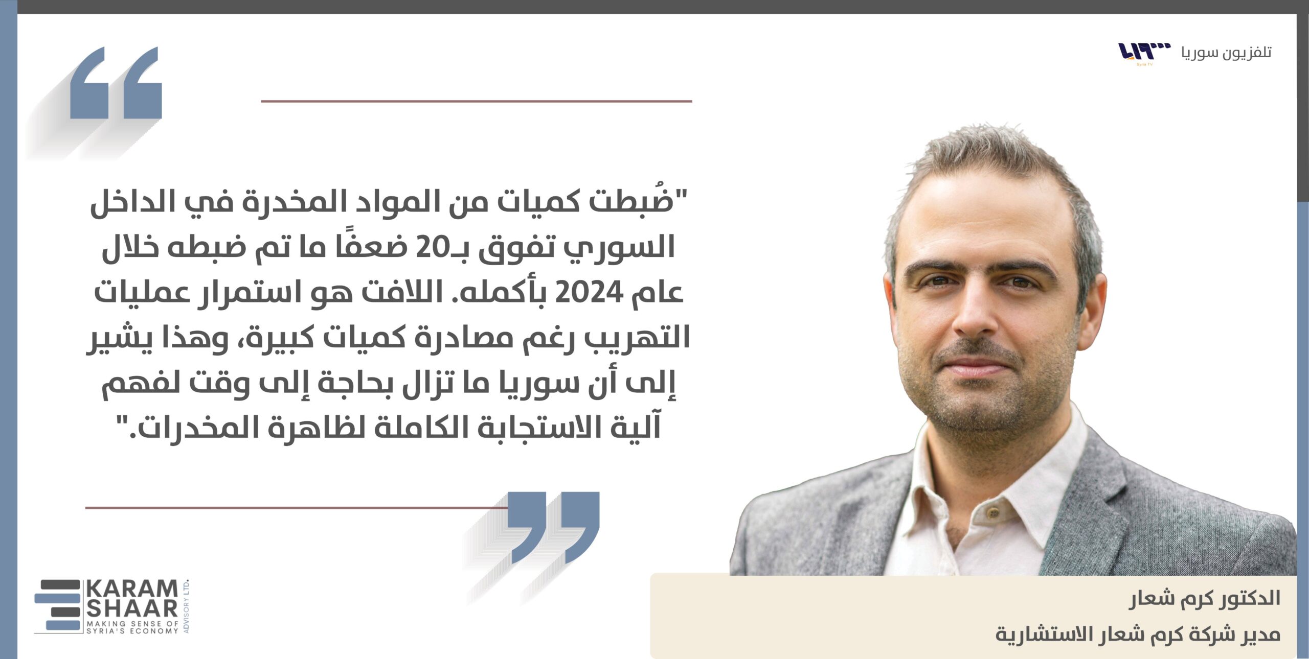 Resilient Drug Networks Undermine Syria’s Transition