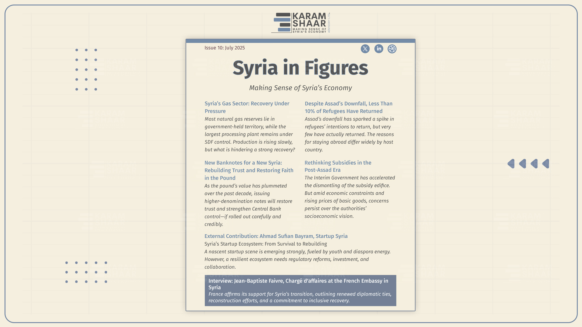 Syria in Figures – Issue 10 is out!