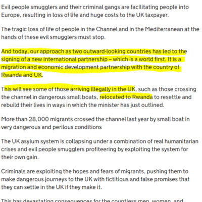 The UK’s New “World-Leading” Refugee Solution The UK’s New “World-Leading” Refugee Solution