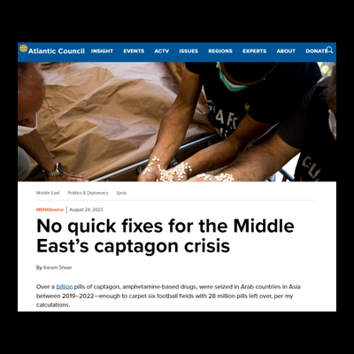 Captagon: Regime-Held Syria Remains Top Producer | Karam Shaar Advisory LTD Captagon: Regime-Held Syria Remains Top Producer