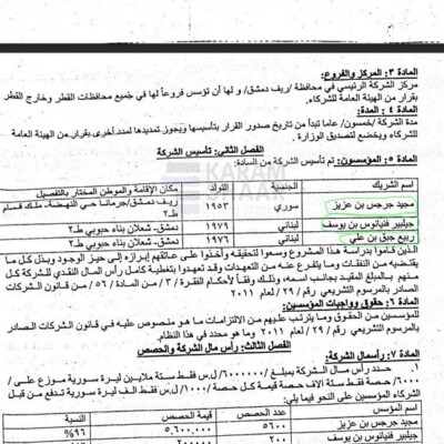 Syrian phosphate transport| Karam Shaar Advisory LTD Syrian phosphate transport