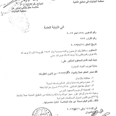 Assad regime and drug trade| Karam Shaar Advisory LTD Assad regime and drug trade