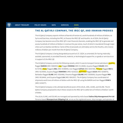Sanctions Skip SDF Ties in Qaterji Oil Smuggling| Karam Shaar Advisory LTD Sanctions Skip SDF Ties in Qaterji Oil Smuggling